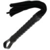 Fouet de bondage noir en cuir Fouet de bondage noir en cuir