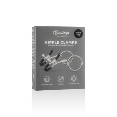 Pinces à tétons en métal avec anneau