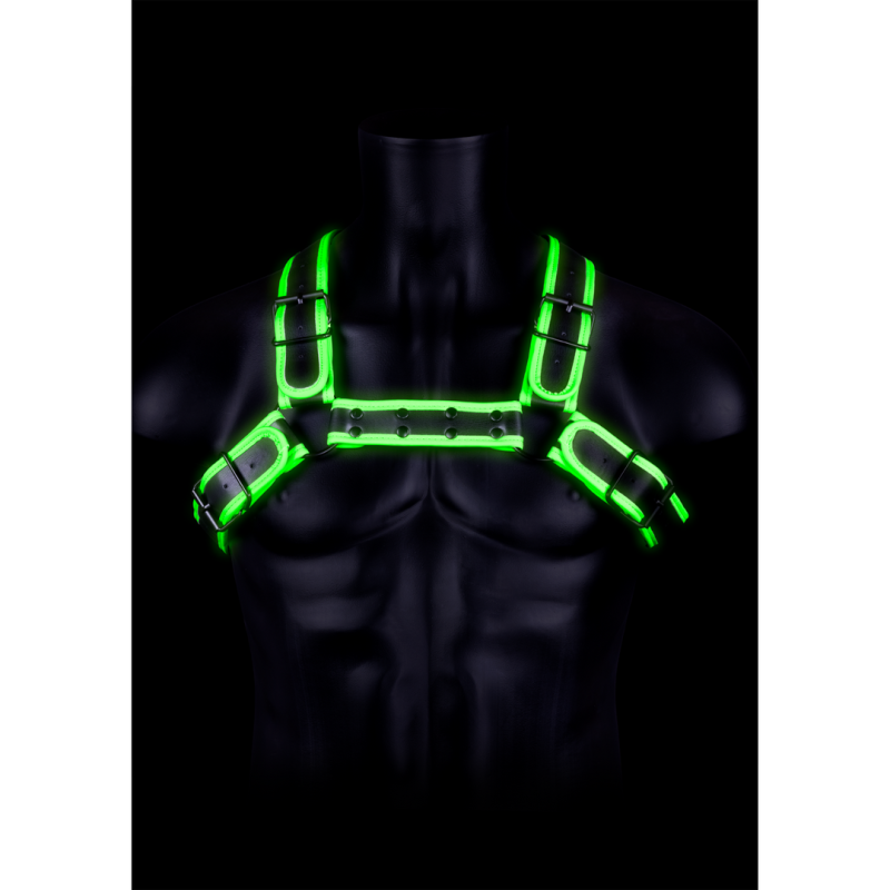 Harnais phosphorescent Glow Buckle Noir Taille L/XL Harnais phosphorescent Glow Buckle Noir Taille L/XL
