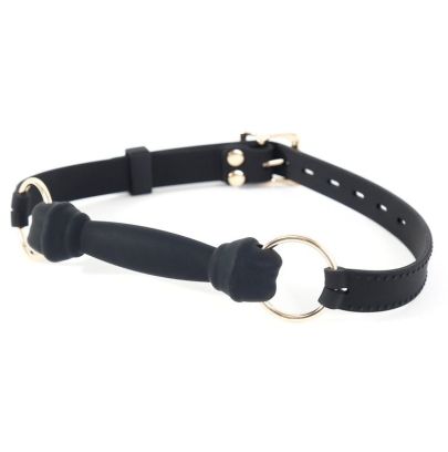 Bâillon Mors Silicone Morsum 11.5cm Noir pas cher