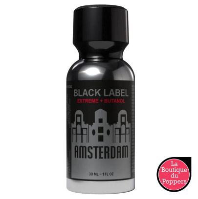 Poppers Amsterdam Black Label Extrême Pentyl+Butanol 30ml pas cher