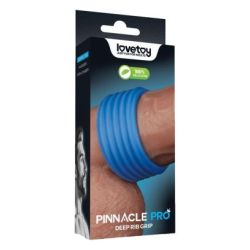 Cockring Deep Rib Grip 35 mm Bleu