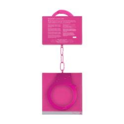 Menottes en métal rose débutant Ouch sur La boutique du poppers Menottes en métal rose débutant Ouch