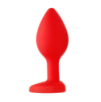 Plug Bijou Anal Silicone Heart Rouge 6 x 2.8 cm