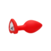 Plug Bijou Anal Silicone Heart Rouge 6 x 2.8 cm