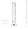 Godemichet en gel sans testicules - 20x3.8 cm Transparent