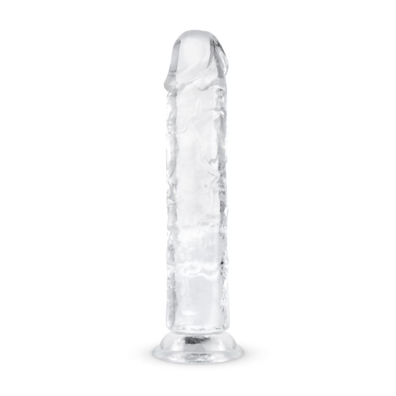 Godemichet en gel sans testicules - 20x3.8 cm Transparent