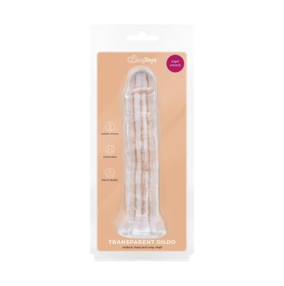 Dildo en gel sans testicules - 18x3.5 cm