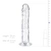 Dildo en gel sans testicules - 18x3.5 cm