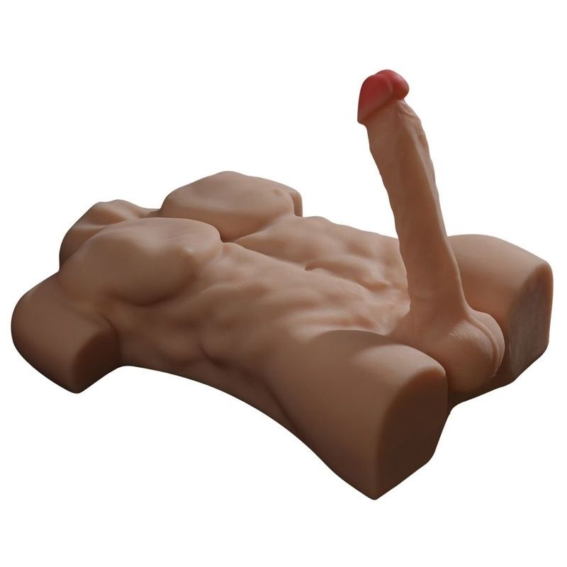 Masturbateur Buste et Pénis articulé Torso Man Sexe de 20cm Masturbateur Buste et Pénis articulé Torso Man Sexe de 20cm