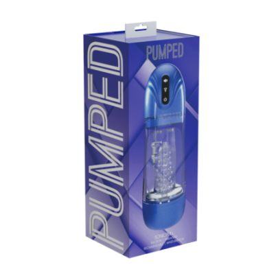 Masturbateur Sonicpull Vibrations et Succion Bleu