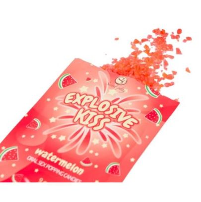 Bonbons sucre pétillant Explosive kiss Pastèque 9g