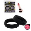 Lot de 2 cockrings en silicone Lot de 2 cockrings en silicone