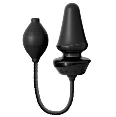 Plug Gonflable Silicone 9.5 x 5.5 cm Noir pas cher