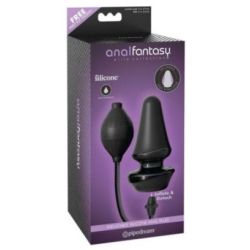 Plug Gonflable Silicone 9.5 x 5.5 cm Noir