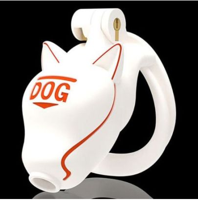 Cage Doglock Blanche 9 x 3.3cm pas cher