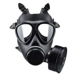 Masque à gaz BDSM KOMPLET BREATH Noir pas cher