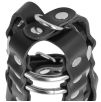 Cage de chasteté en cuir avec serrure Darkness