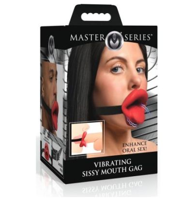 Bâillon vibrant Sissy Mouth Rouge pas cher