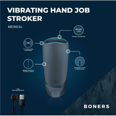Simulateur de fellation vibrant - Gris foncé Boners