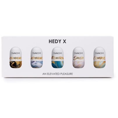 5 Masturbateurs Hedy X - 5 textures - SVAKOM pas cher