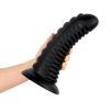 Plug Anal Double Ribbed - 26cm Black BUTTR Plug Anal Double Ribbed - 26cm Black BUTTR