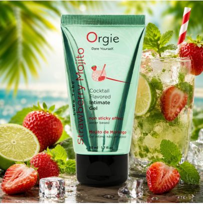 Lubrifiant Aromatisé Cocktail mojito fraise 50ml Orgie