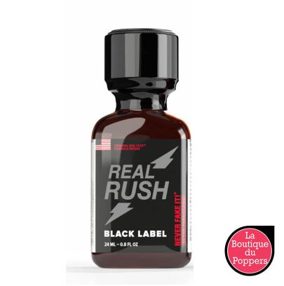 Poppers Real Rush Black Label 24ml pas cher