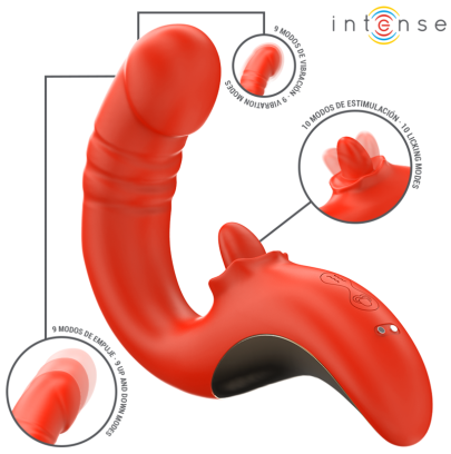 Vibromasseur en U Paulina Intense – Double Stimulation Rouge