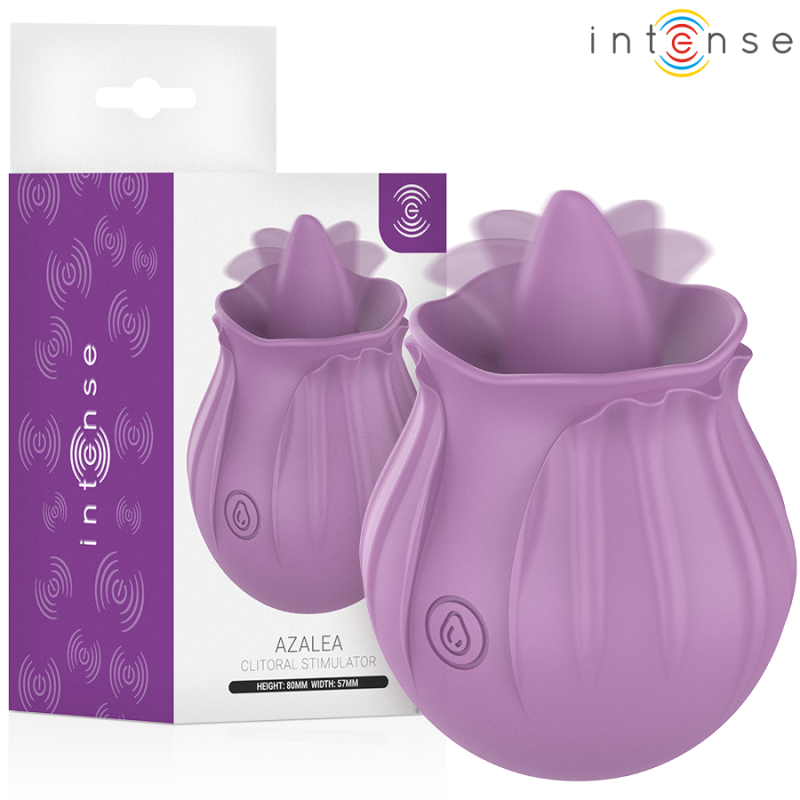 Stimulateur Clitoridien Fleur Azalea Intense – 10 Vibrations Violet Stimulateur Clitoridien Fleur Azalea Intense – 10 Vibrations Violet