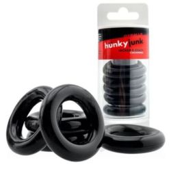 Lot de 5 Cockrings étirables Jacker 5-Stack 22mm Noirs sur La boutique du poppers Lot de 5 Cockrings étirables Jacker 5-Stack 22mm Noirs