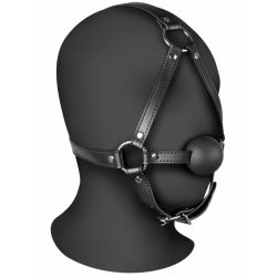 Bâillon Muselière avec boule Gag Xtreme Noir Bâillon Muselière avec boule Gag Xtreme Noir