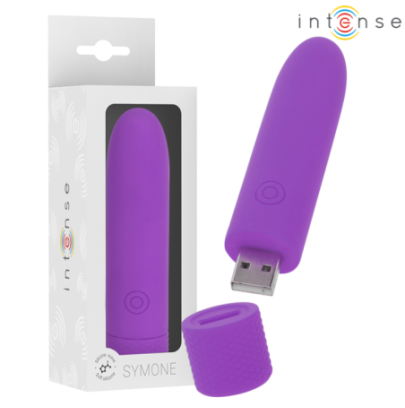 Bullet Vibrant Rechargeable 8 Modes Violet Intense Symone pas cher