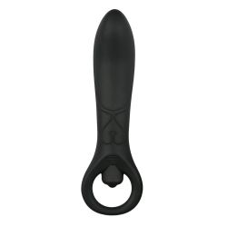 Vibromasseur Anal en Silicone Noir 15,5 cm pas cher