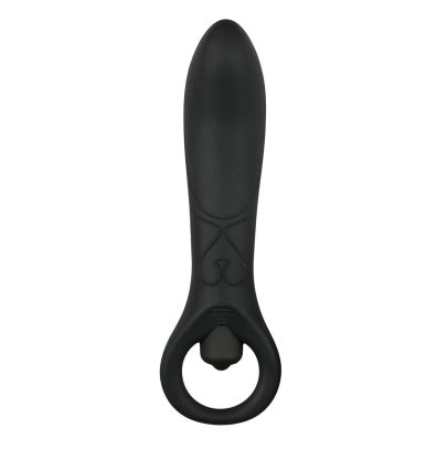 Vibromasseur Anal en Silicone Noir 15,5 cm pas cher