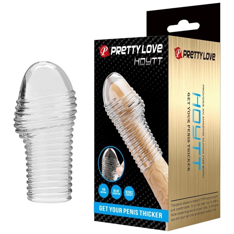 Gaine de pénis épaississante Hottt transparente - Pretty Love Gaine de pénis épaississante Hottt transparente - Pretty Love
