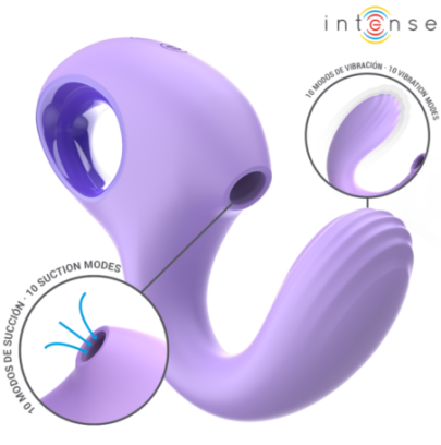 Vibrateur et stimulateur Baxter violet - Intense pas cher