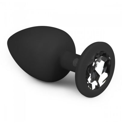 Plug Anal Bijou Diamond 8 x 4 cm Noir pas cher