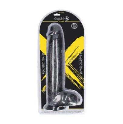 Gode Réaliste Géant Realistic Giant – 32 cm – Noir