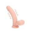 Vibromasseur Courbé Rechargeable en Silicone Double Densité avec Boules Lestées – 15 cm – Chair Vibromasseur Courbé Rechargeable en Silicone Double Densité avec Boules Lestées – 15 cm – Chair