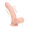 Vibromasseur Courbé Rechargeable en Silicone Double Densité avec Boules Lestées – 20 cm – Chair Vibromasseur Courbé Rechargeable en Silicone Double Densité avec Boules Lestées – 20 cm – Chair