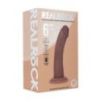 Gode Réaliste Vibrant Courbé Double Densité avec Ventouse – 15,5 cm – Marron