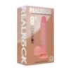 Gode Réaliste Vibrant Va-et-Vient Double Densité avec Testicules – 20,3 cm – Chair