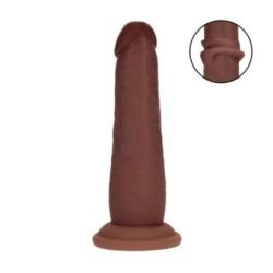 Gode Réaliste Double Densité à Peau Coulissante – 15
