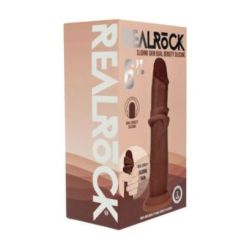 Gode Réaliste Double Densité à Peau réaliste – 15,5 cm – Marron