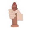 Gode Réaliste Double Densité à Peau réaliste – 15,5 cm – Beige