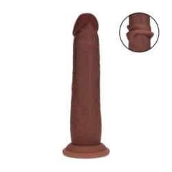 Gode Réaliste Double Densité à Peau Coulissante – 18