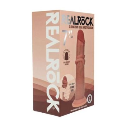 Gode Réaliste Double Densité à Peau réaliste – 18,5 cm – Beige