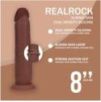 Gode Réaliste Double Densité à Peau réaliste – 20,5 cm – Marron