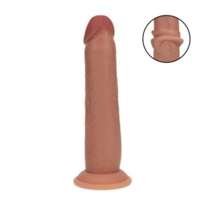 Gode Réaliste Double Densité à Peau Coulissante – 20